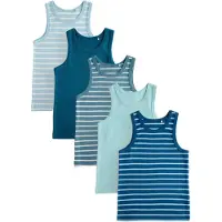 Next Maillot de corps bleu cobalt / azur / opal / blanc
