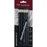 Tombow Mono set de crayons 6pcs + gomme de précision 1pcs (6x)