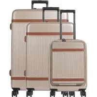 The Chesterfield Brand trolley pour ordinateur portable Zuna Trolley-Set S+ / M / L Champagne taupe 55cm