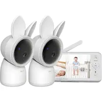 Arenti Kit 2 caméras de surveillance pour bébé avec écran LCD 5 pouces,