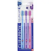 Curaprox CS Kids brosse à dents pour enfants 3 pcs