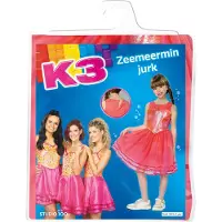 K3 Robe de sirène pour enfants 6-8 ans orange