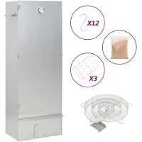 vidaXL Fumoir avec générateur de fumée froide Acier galvanisé