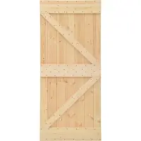 vidaXL Porte coulissante , couleur naturelle et noire, 80 x 210 cm
