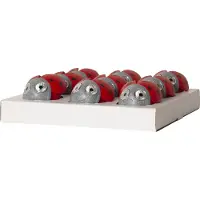 Star Trading Display de lampes solaires Lady, motif coccinelle, lot de 9, couleur rouge, LED, détecteur de crépuscule, lumière blanc chaud, pour l'extérieur, 9 cm