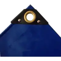 Boni-Shop® Bâche PVC 650g/m², bleue, étanche, bâche de protection résistante, 4x6 m (24m²)
