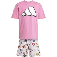 Adidas Seasonal Essentials Fun Tee Set Rose 3-4 Years Enfants