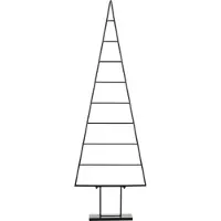 Mica Decorations Sapin de Noël décoratif - L50 x l15 x H152 cm - Métal - Noir
