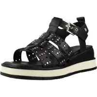 Carmela pour femme. 16325203-NEGRO Sandales en cuir 163252 noir (39), 3 à 5 cm, Boucle, Casuel