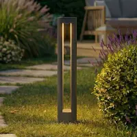 LINDBY Luminaires d'extérieur , Soriq, Noir, Terrasse, Aluminium, Moderne