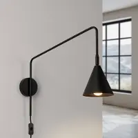 Sollux Applique Murale , LYS, Noir, Salon / séjour, Métal, Scandinave