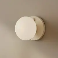 Aldex Applique Murale , Flo, dimmable, Beige, Salon / séjour, Métal, Design