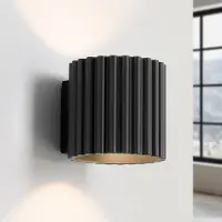 Sollux Applique Murale , RIBLA, dimmable, Noir, Salon / séjour, Aluminium