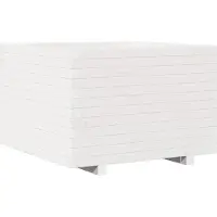 vidaXL Jardinière blanc 70x70x49,5 cm bois de pin massif