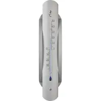 TFA Thermomètre extérieur design 12.2044, Thermomètre + hygromètre, Argent