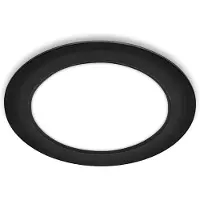 Briloner - Spot LED encastrable 230V plat, lumière blanche neutre, 12W 1200lm IP20, spot encastrable, spots LED, spot encastrable extra plat, spot intérieur, 17x3cm, noir
