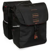 New Looxs Sacoche double pour vélo Vigo Double MIK 2.0 - 40 litres - 30 x 19 x 40 cm (2x) - Noir-orange