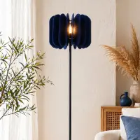 LumenXL Lampadaire en feutre PET, bleu marine - Lenthe