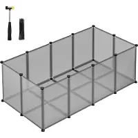Leobert Parc Pour Animaux - - Gris/Noir - 125 X 63 X 42 Cm