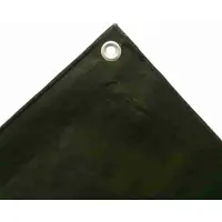 Boni-Shop® Bâche de protection, bâche étanche 280 g/m², bâche verte 4x8m (32m²)