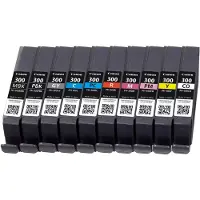 Canon Ink PFI-300 MBK/PBK/C/M/Y/PC/PM/R/GY/CO paquet multiple