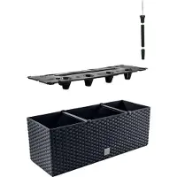 Prosperplast Pot de fleurs RATO CASE - anthracite (50 x 51.40 x 18.60 cm)
