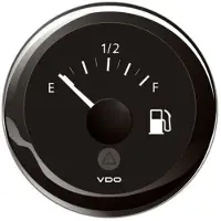 VDO View Line E-f 240-33ohm Dlrb Single Scale Fuel Level Instrument 12-24v Argenté 52 mm