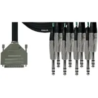 Cordial Câble Interface SUB-d/8 Jack Stéréo 3 M