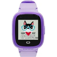 Canyon KW-48, Sunny, smart hodinky pre deti, far. displ., 4G Aud./Vid. volania, GPS tracking, IP67, 512MB, 7 hier, fialo