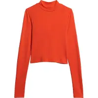 Superdry pour femme. W6011737A T-shirt à manches longues et dos ouvert orange (M), Casuel, Manche longue