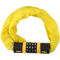 Dunlop Antivol À Chaîne Pour Vélo, Longueur 90 Cm, Couleur Orange