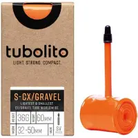 Tubolito S-tubo Cx/gravel Presta 60 Mm Inner Tube Orange 700C / 32-50