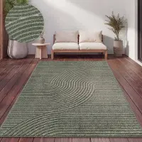 Paco Home Tapis d'extérieur Résistant aux intempéries Balcon Salon Scandinave Boho Unicolore Taille 200x290 cm