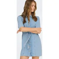 ONLY Robe-chemise 'ONLVIBBE' bleu denim