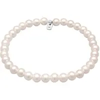 KUZZOI Bracelet argent / blanc perle