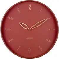 Karlsson - Horloge murale Petals - Rouge - Ø40cm