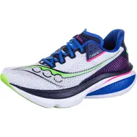 Saucony Chaussures de course Endorphin Azura pour hommes, couleur blanc/bleu marine, taille 46,5