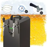Ich-zapfe Tireuse bière STREAM 50K kit complet 2 voies 55 L/h avec POMpe air et valise
