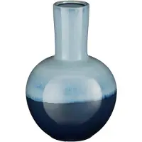 Mica Decorations Vase Holm - H42 x Ø29 cm - Céramique - Bleu