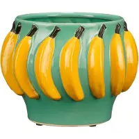 Mica Decorations Moza Cache-pot Intérieur - H18 x Ø24 cm - Céramique - Vert Clair
