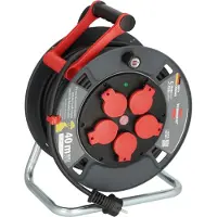 Brennenstuhl Professional Enrouleur de câble 300 KU 4100, IP44, H07RN-F 3G1,5, 40m de câble
