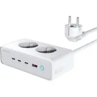 4smarts 6W1 câble d'extension 65W Gan Blanc
