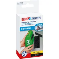 TESA VELCRO bande auto-agrippante, 20 mm x 1,0 m, blanc,