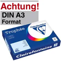 Clairefontaine Bleu azure A3 Papier couleur 80 g/m² (500 feuilles)