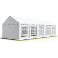 Sonstiges TOOLPORT 4x10 m Tente de réception / Barnum blanc toile de haute qualité PVC 700 N