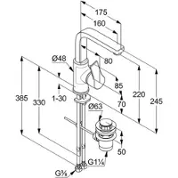 Kludi Mitigeur de lavabo ZENTA SL