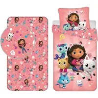 Gabby's Dollhouse - Housse de couette et drap-housse - Rose
