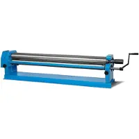 Eberth Plieuse à rouleaux Plieuse à rouleaux pour tôles jusqu'à 1300mm, Plieuse avec trois rouleaux en acier de haute qualité, Rouleau supérieur pivotant