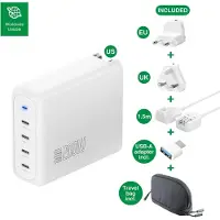 4smarts Chargeur GaN Flex Pro 200 W 4 USB-C édition voyage