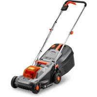FUXTEC Tondeuse à gazon sans fil 20V, tondeuse pour jardins petits à moyens, bac de ramassage 30 L, largeur de coupe 30 cm, silencieuse/légère FX-E1RM20ECO
